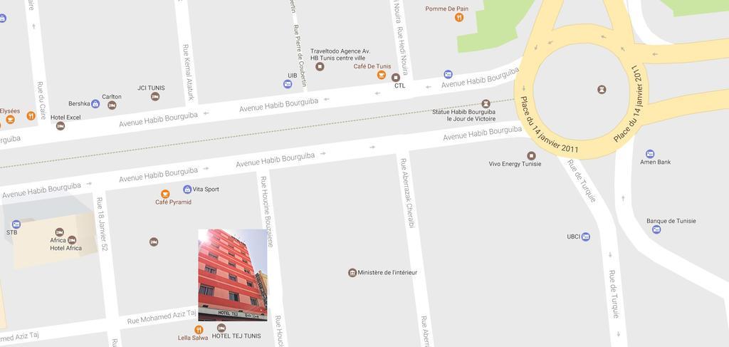 Hotel Tej Тунис Экстерьер фото
